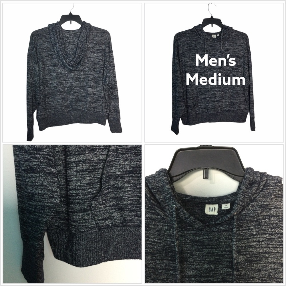 Men’s Gap Medium 38 - 40 Hoodie Sweatshirt Sweats Blue Pullover Long Sleeve NWOT